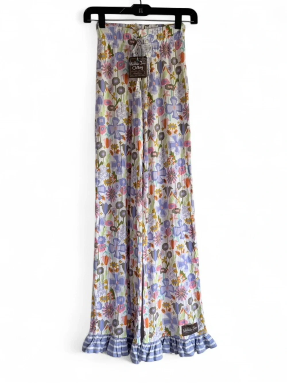 NWT Matilda Jane Floral Knit Ruffle Bottom Pajama Pants Size XS